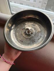 Dövme Bakır Gravürlü Hamam Tası