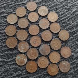 1960–1972 Seneleri 27 Adet | Bakır 10 Kuruş