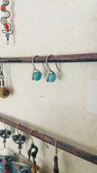 ORİJİNAL DOĞAL FİRUZE KÜPE