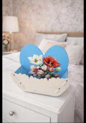 Kalpli Ahşap Peçetelik