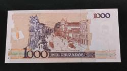 1989 YILI BREZİLYA 1000 CRUZADOS on 1 NOVO SÜRSAJLI HİÇ KULLANILMAMIŞTIR.