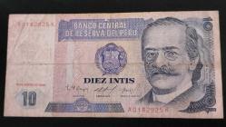 LOT.15 » 1986 YILI PERU 10 İNTİS  RESİMDE GÖRÜLDÜĞÜ GİBİ