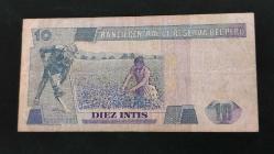 1986 YILI PERU 10 İNTİS  RESİMDE GÖRÜLDÜĞÜ GİBİ