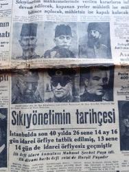 Tasvir Gazetesi - Turkish Newspaper - 23 Aralık 1947 - işçinin durumu ile yakından ilgilenmeyiz yazan Cihad Baban Başmakale - milletvekillerinin tahsisatı arttı - demokratlar ve 35'ler tasarı aleyhinde oy verdiler - 7 yıl 1 ay devam eden sıkıyönetim kalktı 1 2 3 no lu sıkıyönetim mahkemeleri bugünden itibaren tarihe karıştı - sıkıyönetimin tarihçesi - İstanbul'da son 40 yılda 26 sene 14 ay 16 gün idare-i örfiye tatbik edilmiş - polis kadrosuna 400 jandarma verildi - Türkiye'deki gizli komünist teşkilatını tanıtacağız - Namık Kemal'i anma gününde Hamdullah Suphi Tanrıöver mühim bir konuşma yaptı - hakemliği berbat eden unsur para yazan Füruzan Tekil - koleraya karşı Suriye'den gelecek mektup ve mallar tathir edilecek yiyecek maddeleri imha olunacak - sol temayüllü profesörleri senato ihraç edebilecek - Recep Peker'in yeni cevapları bekleniyor - Paris konferansı - Sümerbank paçallarını ne için tek firmaya satıyor - Radyolin diş macunu -İstanbul belediyesi şehir tiyatrosu iki başlı kartal