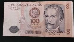LOT.13 » 1987 YILI PERU 100 İNTİS RESİMDE GÖRÜLDÜĞÜ GİBİ
