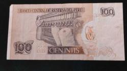 1987 YILI PERU 100 İNTİS RESİMDE GÖRÜLDÜĞÜ GİBİ