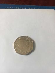 NGİLTERE 2005 50 PENCE HATIRA Samuel Johnson's İngilizce sözlük'in yayınlanmasının 250. Yıldönümü