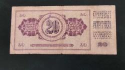 1978 YILI YUGOSLAVYA 20 DİNAR  RESİMDE GÖRÜLDÜĞÜ GİBİ