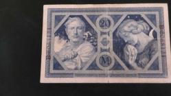 LOT.10 » 1915 YILI ALMANYA I.DÜNYA SAVAŞI 20 MARK   RESİMDE GÖRÜLDÜĞÜ GİBİ