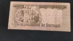 1964 YILI PORTEKİZ 20 ESCUDO RESİMDE GÖRÜLDÜĞÜ GİBİ