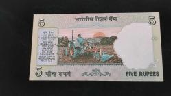 2010 YILI HİNDİSTAN 5 RUPİ  A SERİSİ HİÇ KULLANILMAMIŞTIR.