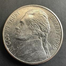 ABD 5 Cent 1995 P. Amerika ( Jefferson Nikeli)