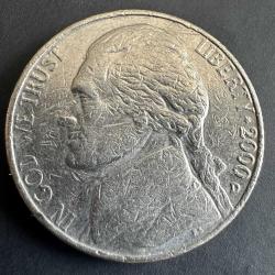 ABD 5 Cent 2000 D. Amerika ( Jefferson Nikeli)