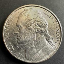 ABD 5 Cent 2000 D. Amerika ( Jefferson Nikeli)