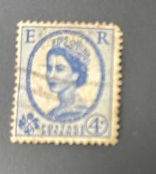 İngiltere Pulu - England Stamp - Postadan Geçmiş Pul Filateli - KRALİÇE II. ELIZABETH, 4 PARA - YABANCI PULLAR - NOSTALJİK DOĞUM GÜNÜ HEDİYESİ