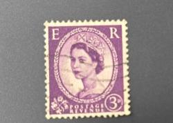 İngiltere Pulu - England Stamp - Postadan Geçmiş Pul Filateli - KRALİÇE II. ELIZABETH, 3 PARA - YABANCI PULLAR - NOSTALJİK DOĞUM GÜNÜ HEDİYESİ