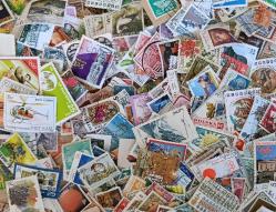 LOT.18 » 550 adet damgalı yabancı pul lotu -bol çeşitli