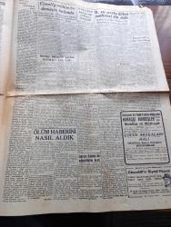 Tasvir Gazetesi - Turkish Newspaper - 13 Nisan 1945 - Reis Roosevelt dün öldü fotoğraf - Türk milleti dost Amerika'nın bu büyük kederini en içten ve samimi hislerle paylaşır - New York 13 radyo Başkan Roosevelt ölüm ilanı - 9. Ordu Elbe nehrini de aştı - Sovyet Rusya Yugoslavya antlaşması imzalandı - şaheser katliamı yazan Peyami Safa - Kızılordu  Viyana'dan 64 kilometre ileriye geçti - Kızılyıldız gazetesinin bir yazısı - Himler Hitler'in yerine iktidarı ele aldı - Aksaray postanesinde yapılan 42 bin liralık yolsuzluk hadisesinin içyüzü - uykusuz geceler yazan Kerime Nadir Yazı Dizisi - Şehir tiyatrosu için bir talimatname hazırlanıyor - Güven boya ticarethanesi - radyo programı - borsa - bulmaca - Necati Diş Suyu - Türkiye İş Bankası - Benjamin Franklin otobiyografi Hilmi Kitabevinde - Ziraat Bankası - Ruslar Münih istikametinde ilerliyorlar - klasik Türk musikisi konseri - Amerika'dan bakır tel geldi - nüfus başına 2 kilo un dağıtılacak - meclis iç tüzüğünün Türkçe karşılıkları