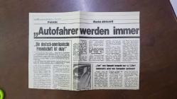 PRENSES DIANA'NIN FOTOĞRAFLI DERGİ SAYFASI - A MAGAZINE CLIPPING OF PRINCESS DIANA - 27 x 19 cm EBADINDA - ALMANCA DERGİDEN, WEİL DİE QUEEN NİCHT ABDANKT: GEHT CHARLES NACH AUSTRALİEN?