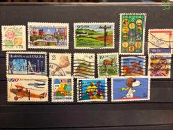 ABD KARIŞIK DAMGALI PULLAR M14