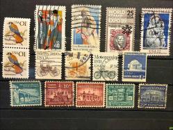 ABD KARIŞIK DAMGALI PULLAR M18