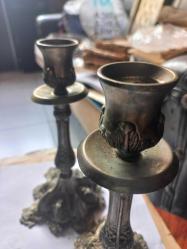 GÜMÜŞ KAPLAMA AVRUPA ŞAMDAN MUMLUK 20 CM BOY