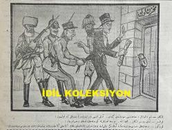 Osmanlıca Karagöz Mizah Dergisi-Gazetesi, Orijinal Dönem Basım, (Ottoman Magazine-Newspaper-Journal Illustré Cara-Gueuz) - 9 Ağustos 1924 - Sayı: 1711 - Hicri: 7 Muharrem 1342 - Rumi: 9 Ağustos 1340 - Karikatür: 