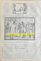 Osmanlıca Karagöz Mizah Dergisi-Gazetesi, Orijinal Dönem Basım, (Ottoman Magazine-Newspaper-Journal Illustré Cara-Gueuz) - 5 Nisan 1924 - Sayı: 1675 - Hicri: 30 Şaban 1342 - Rumi: 5 Nisan 1340 - Karikatür: İstanbul Valisi İyileşti 