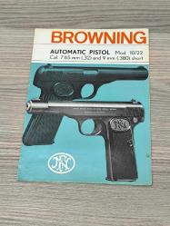 [NADİR] Orijinal FN Browning Model 10/22 Kullanım Kılavuzu - Belçika Baskı