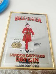 Vintage İngiliz Cam Altı İşlemeli Ayna