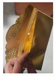 Renkli Altın Varak 100 Dolar baskılı Zarf