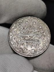 Sultan Reşat 1327/7 Gümüş 5 Kuruş Çil-