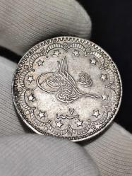 Sultan Reşat 1327/7 Gümüş 5 Kuruş Çil-