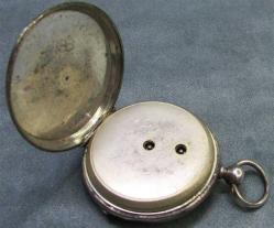 AnTiKa İSVİÇRE AnaHTaR KuRMaLı GÜMÜŞ CEP SAATİ.....ARIZALI