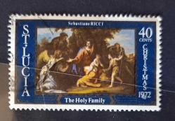 Karayip Denizi St.  Lucia Adası- damgasız pul