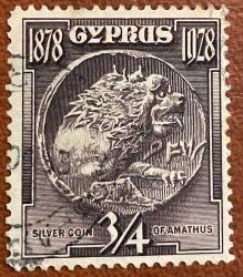 1928.COINT.KIBRIS TEK PUL.DAMGALI