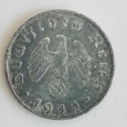 NAZİ ALMANYASI  1943 D    10 PFENNIG
