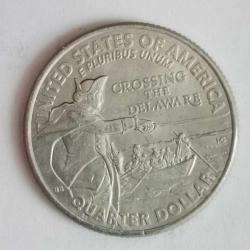 AMERİKA  2021  P     25 CENT  ÇEYREK DOLAR    HATIRA    George Washington - Delaware'i Geçmek