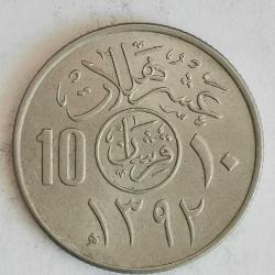 SUUDİ ARABİSTAN  1972   10  HALALA