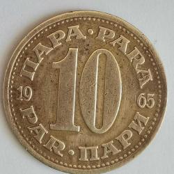 YUGOSLAVYA   1965   10  PARA