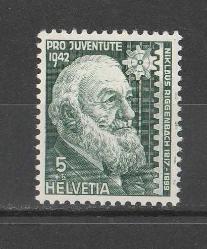 1942 İsviçre Pro Juventude Damgasız Pul MNH