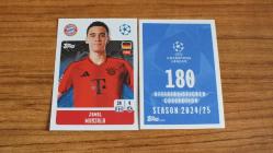 Topps UEFA Champions League 2024-2025 FC Bayern München Jamal Musiala Sticker No:180 - simurg_collection
