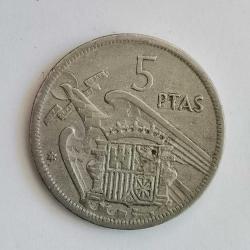 İSPANYA  1957    5  PESETA