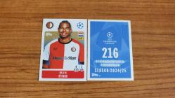Antika - Topps UEFA Champions League 2024-2025 Feyenoord Calvin Stengs Sticker No:216 - kitantik - kitaLog