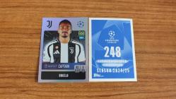 Topps UEFA Champions League 2024-2025 Juventus Danilo (Captain) shiny Sticker No:248
