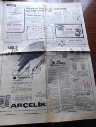 Hürriyet Gazetesi - Turkish Newspaper - 2 Haziran 1965 - CHP ve Adalet Partisi mebus maaşları için aynı anda müracaat edecek - anayasa mahkemesinden zammın iptalini istediler - hava kuvvetlerinin kuruluş yıldönümü törenlerle kutlandı - Mao kayıp - Moskova'da yaz modası Fotoğrafı - Kapalıçarşı'da turistleri dolandıran komisyoncular türedi - Neşe Can Paşmak artist Fikret Hakan kızımın babasıdır dedi Fotoğraf - CMKP petroller için Genel görüşme istiyor - Suat Hayri Ürgüplü Afyon'da müdürleri terletti - İstanbul'da bugün bu gece sinema tiyatro programı - dünya serbest güreş şampiyonası dün başladı - şampiyonada ilk gün 10 galibiyet aldık - İlk galibiyeti dünya şampiyonlarımızdan Hüseyin Akbaş kazandırdı fotoğraf - Hakkı Gürüz Muvahhit Afir ve Semih Zoroğlu hakemliğe veda ettiler fotoğraf - Beykoz'a karşı İzmir'de müşterek cephe kuruldu - Galatasaray ve Beykoz Yarın İzmir'e gidiyor - Zafer kılıcındır filmi Saray sinemasında - Rusya'da batıya ayak uydurdu Moskova'da moda fotoğraflar
