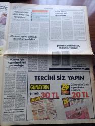 İstanbul Bayram Gazetesi - Turkish Newspaper - 9 Eylül 1984 - ilk basın müzesi inşaatı çemberlitaş'ta hızlandı fotoğraf - Turgut Özal itibarımızın arttığını gördüm - kaçırılan İran uçağında çatışma - teröristleri besleyen Ermeniler belli oldu - 1985 yaz modası şimdiden belli oldu bikini ve tanga gözden düşüyor fotoğraf - Batı Trakya Türkleri Papandreu'ya muhtıra verdi - Ermeni patriği Kalutsyan doğrultumuz devletimizin doğrultusudur dedi - Kıbrıs için Cumhuriyet pazarlığı - Rauf Denktaş ve Kipriyanu ABD'ye gitti - karacaahmet'te bayram ziyafeti fotoğraf - kelle hesabı yazan Tarık Buğra - Türk zaferinin İzmir'de noktalandığı gün 9 Eylül - ulaşım kartı İstanbul'da her araçta geçecek - Yapı Kredi bankası 40. Yılını doldurdu - Söğütlüçeşme tren istasyonu 16 Eylül'de hizmete giriyor - İstanbul'da Dünya Ticaret merkezi kurulacak - Bedrettin Dalan Cidde'den döndü - İbrahim Tatlıses ile Hülya Avşar'ın Ayşem adlı filmi fotoğraf - Fenerbahçe'yi uyuttular - Fenerbahçe antrenörü Veselinoviç