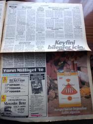 İstanbul Bayram Gazetesi - Turkish Newspaper - 9 Eylül 1984 - ilk basın müzesi inşaatı çemberlitaş'ta hızlandı fotoğraf - Turgut Özal itibarımızın arttığını gördüm - kaçırılan İran uçağında çatışma - teröristleri besleyen Ermeniler belli oldu - 1985 yaz modası şimdiden belli oldu bikini ve tanga gözden düşüyor fotoğraf - Batı Trakya Türkleri Papandreu'ya muhtıra verdi - Ermeni patriği Kalutsyan doğrultumuz devletimizin doğrultusudur dedi - Kıbrıs için Cumhuriyet pazarlığı - Rauf Denktaş ve Kipriyanu ABD'ye gitti - karacaahmet'te bayram ziyafeti fotoğraf - kelle hesabı yazan Tarık Buğra - Türk zaferinin İzmir'de noktalandığı gün 9 Eylül - ulaşım kartı İstanbul'da her araçta geçecek - Yapı Kredi bankası 40. Yılını doldurdu - Söğütlüçeşme tren istasyonu 16 Eylül'de hizmete giriyor - İstanbul'da Dünya Ticaret merkezi kurulacak - Bedrettin Dalan Cidde'den döndü - İbrahim Tatlıses ile Hülya Avşar'ın Ayşem adlı filmi fotoğraf - Fenerbahçe'yi uyuttular - Fenerbahçe antrenörü Veselinoviç