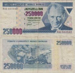 7. EMİSYON 3. TERTİP 250.000 LİRA H41 ÇT.