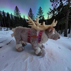 vintage Frozen Karlar Ülkesi karakteri geyik Sven orijinal peluş oyuncak & 45x27 cm